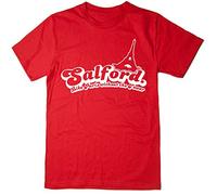 Balcony-Shirts 'Salford - Like Paris Without The Tower' Mens T Shirt - Red - Medium
