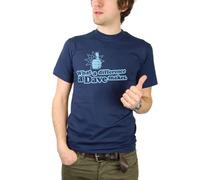 Balcony Shirts 'What a Difference a Dave Makes" Mens T Shirt - Blue - XXL