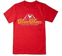 Balcony-Shirts 'Winner Winner Chicken Dinner' Mens Funny Printed T-Shirt - Red - Medium