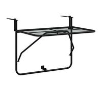 Balcony Table Steel Patio Folding Side Hanging Table Multi Colours vidaXL