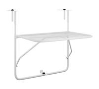 Balcony Table Steel Patio Folding Side Hanging Table Multi Colours vidaXL