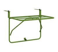 Balcony Table Steel Patio Folding Side Hanging Table Multi Colours vidaXL