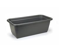 Balcony Trough Flower Pot/Planter Window Box Plastic Vegetable, Planters, Patio, Garden, Home Décor, Porch (Anthracite)