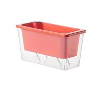 Balcony Vegetable Fiort-Compact Selfs Irriging Flower Pot for Gardening | Rectangular Grow Box for Herbs, Leafy Vegetables, Window Leave, Small Space Garden, Terrace