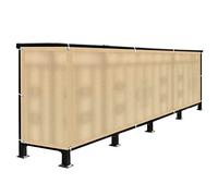 Balcony105/115/125cm - UV Protection Mesh Fence Outdoor Courtyard Wall Garden Corridor Shade Beige 105x300cm - Ideal for Home & Patio Security