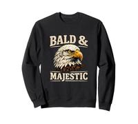 Bald And Majestic Eagle Funny Proud Confident Man Classic Sweatshirt