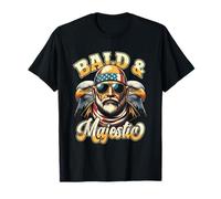 Bald And Majestic Sexy Bald Guy Dad Eagle Usa Flag Bandana T-Shirt