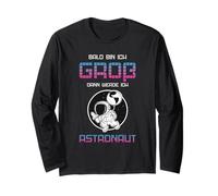 Bald Bin Ich Groß Dann Werde Ich Astronaut Funny Space Shirt Long Sleeve T-Shirt