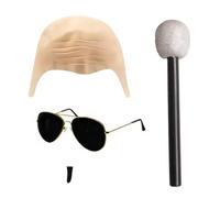 Bald Cap Costume | Latex Head Wig Cosplay Hat Funny Headwear Prop For Men And Women - Lightweight, Theater, Stage, Graduation Events, Party Costumes, Halloween Shows, Performances.