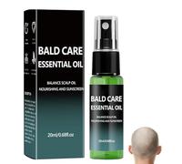 Bald Care Essential Oil, Bald Head Moisturiser for Men, Mattifying Scalp Moisturizer Set, Daily Maintenance, Hydrates and Moisturizes, Smoothing away Fine Lines, Wrinkles and Dry Patches (1pcs)