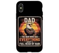 Bald Dads Man Who Has Everything Eagle Funny Fathers Day Case for iPhone X/XS