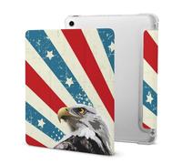 Bald E-agles U.S.A Flag Slim Tablet Cases Pen Holder Trifold Stand Protective Cover Compatible with iPad 2020 Series