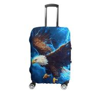 Bald Ea-gle Bird USA Thundering Luggage Cover Travel Suitcase Protector Anti-Scratch Suitcase Cover XL