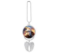 Bald Ea-gles in The Morning Car Rear View Mirror Hanging Pendant Accessories Auto Interior Ornaments Decorations