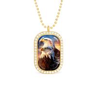 Bald Ea-gles in The Morning Custom Photo Necklace Personalized Picture Pendant Memory Jewelry for Women