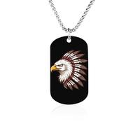 Bald Ea-gleS Native US Indian Memorial Necklace Personalized Jewelry Photo Pendant Necklaces for Men Women