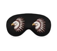 Bald Ea-gleS Native US Indian Sleep Mask Breathable Eye Masks