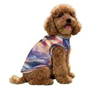 Bald Ea-gles U.S. Flag Summer Dog Tank Top Vest Breathable Cooling Jacket Sleeveless Pet T-Shirt for Small Medium Pets