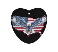 Bald Ea-gles Usa Car Air Freshener Decorative Hanging Aromatherapy Tablets for Car Trucks Love form