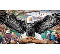 Bald-Eagle 1000 Piece Jigsaw Puzzle for Adults - Recycled Cardboard Decoration 38x52cm/1000pcs
