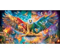 Bald Eagle 1000 Pieces Recycled Paper Jigsaw - Family Activity & Fun Present Great Gift Idea for Adults 38x26/1000pcs