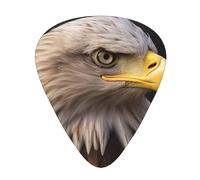 Bald Eagle 12 Pack Guitar Plectrums With Storage Case, 0.46/0.71/0.96mm, Including Thin, Medium Thick Guitar Plectrums For Electric Guitars Bass Ukulele