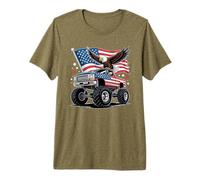 Bald Eagle 4th of July American Flag Patriotic Fourth July Premium T-Shirt