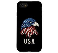 Bald Eagle 4th of July Independence Day Retro Eagle Case for iPhone SE (2020) / 7/8