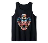Bald Eagle 4th Of July Patriotic Eagle American Flag US Flag Tank Top