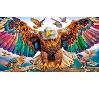Bald Eagle Adult Jigsaws Puzzle 1000 Piece - Recycled Paper Educational Decompression Wall Decoration 75x50/1000pcs