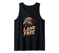 Bald Eagle American Flag Bandana Headwrap Design Tank Top