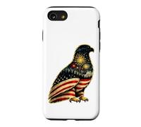 Bald Eagle American Flag Fireworks Vintage Independence Day Case for iPhone SE (2020) / 7/8