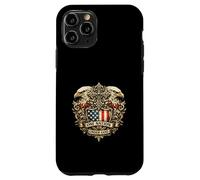 Bald Eagle American Flag One Nation Under God Patriot Vinta Case for iPhone 11 Pro