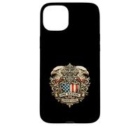 Bald Eagle American Flag One Nation Under God Patriot Vinta Case for iPhone 15 Plus