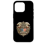 Bald Eagle American Flag One Nation Under God Patriot Vinta Case for iPhone 16 Pro
