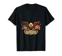 Bald Eagle American Flag One Nation United States Patriot T-Shirt