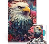 bald eagle among flowers1000 Piece Jigsaw Puzzles for teenagers Educational Family Game deal as gifts for the whole family 38x26cm