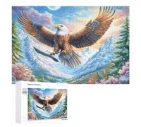 Bald Eagle And Weapon by Starry River 1000 Piece Jigsaw Puzzle for Teens 14+ Party Game Logic Thinking Gift for Social Gathering 1000 PCS