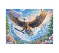Bald Eagle And Weapon by Starry River 500 Piece Jigsaw Puzzle for Adults Teens Jigsaw Festive Gathering Family Bonding Whimsical Design Great Gift for Loved Ones 500 PCS