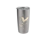 Bald Eagle Bird Flying Vintage Distressed Wildlife Stainless Steel Insulated Tumbler
