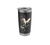 Bald Eagle Bird Flying Vintage Distressed Wildlife Stainless Steel Insulated Tumbler
