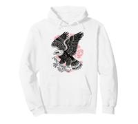 Bald Eagle Bird Of Prey Graphic Design Pullover Hoodie