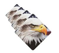 Bald eagle Car Air Fresheners Cards 4 Pcs Hanging Fragrance Scented Cards Long-Lasting Car Aromatherapy Tablets for Wardrobe Bathroom Car Interior Mirror Pendant Gifts