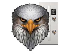 Bald Eagle Car Sticker - PVC Waterproof Material Bumper Sticker | Patriotic Window Sticker, Eagle Sticker, Car Sticker for Trucks, Tool Boxes, Lockers, Glass, Walls