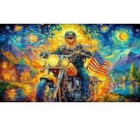 Bald-Eagle-Catching-Fish-in-Mountain-River Jigsaw Puzzle 1000 Pieces Impossible Hard Difficult Educational Games for Adults Kids Great Gift Idea for Relaxation 38x52/1000pcs