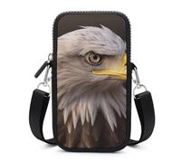 Bald Eagle Cell Phone Bag with Detachable Strap, Aesthetic Mini Sling Bag Small Crossbody Bag for Phone