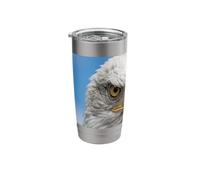 Bald Eagle Close Up Portrait Sharp Wildlife Face Stainless Steel Insulated Tumbler