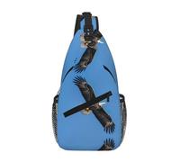 Bald Eagle Crossbody Sling Bag Crossbody Shoulder Chest Bag Shoulder Strap Waist Fanny Pack Men Women