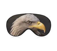 Bald Eagle Eye Mask for Women & Men, Breathable & Adjustable Eye Cover, Ultra Soft Sleep Mask, Lightweight Travel Blindfold for Airplane, Nap, Night Sleeping