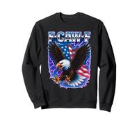 Bald Eagle F-Caw-F Funny 4th of July Adult Humor Sweatshirt